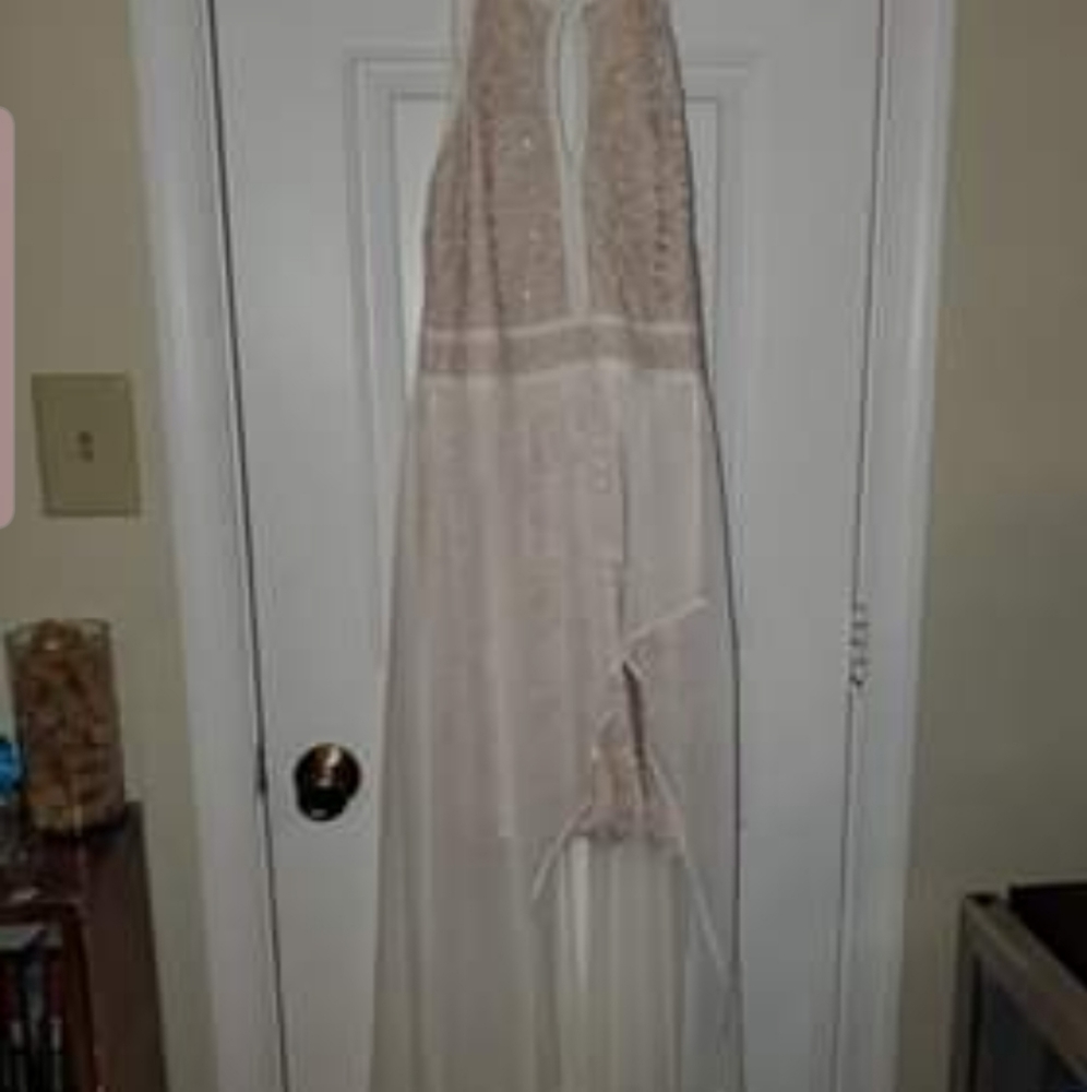 High low David's bridal dress
